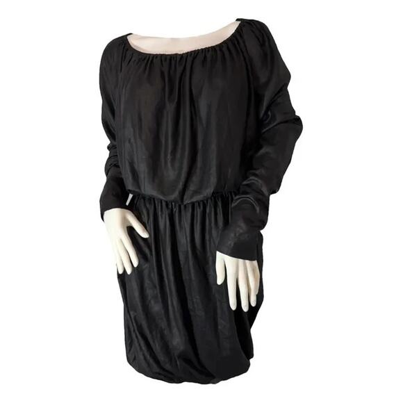 AllSaints Hadley Midi Dress BLACK - Picture 1 of 1